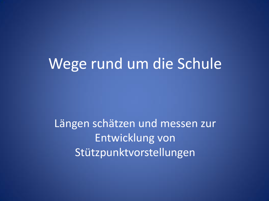 Längen schätzen messen